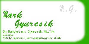 mark gyurcsik business card